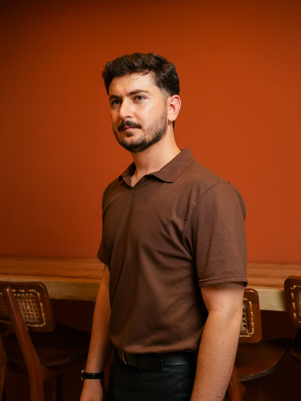 Brown Classic Polo