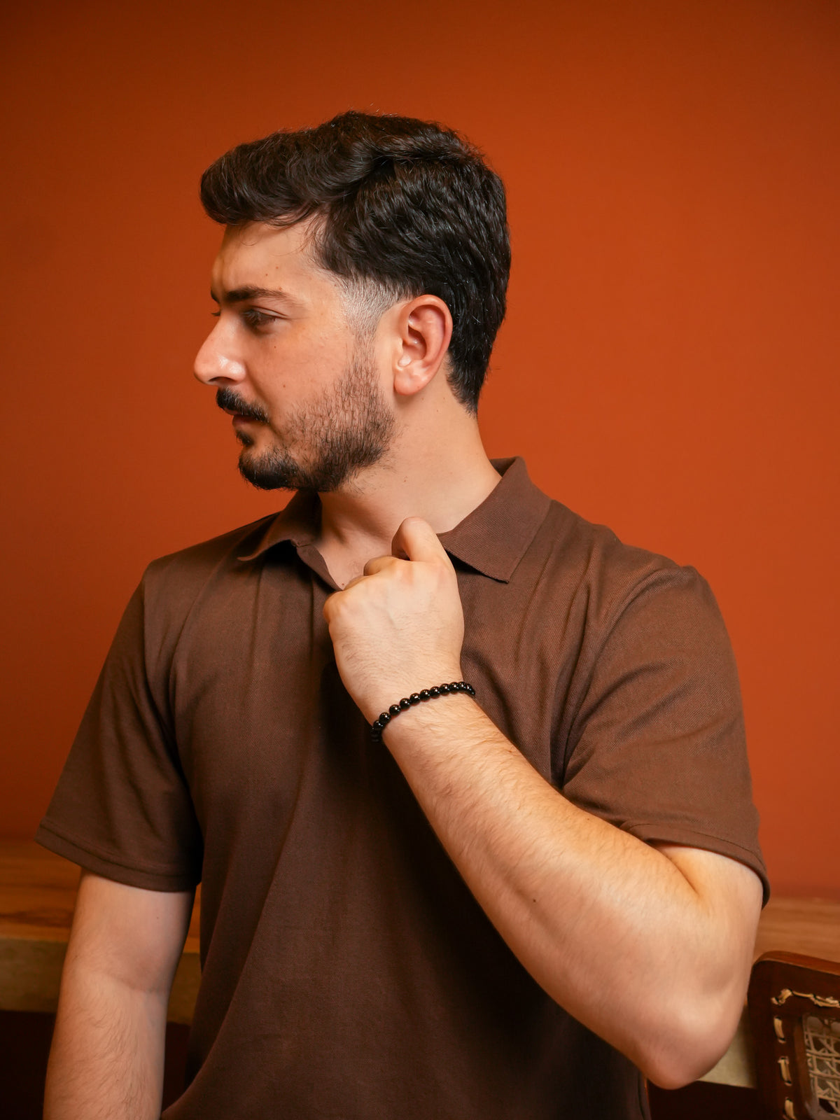 Brown Classic Polo