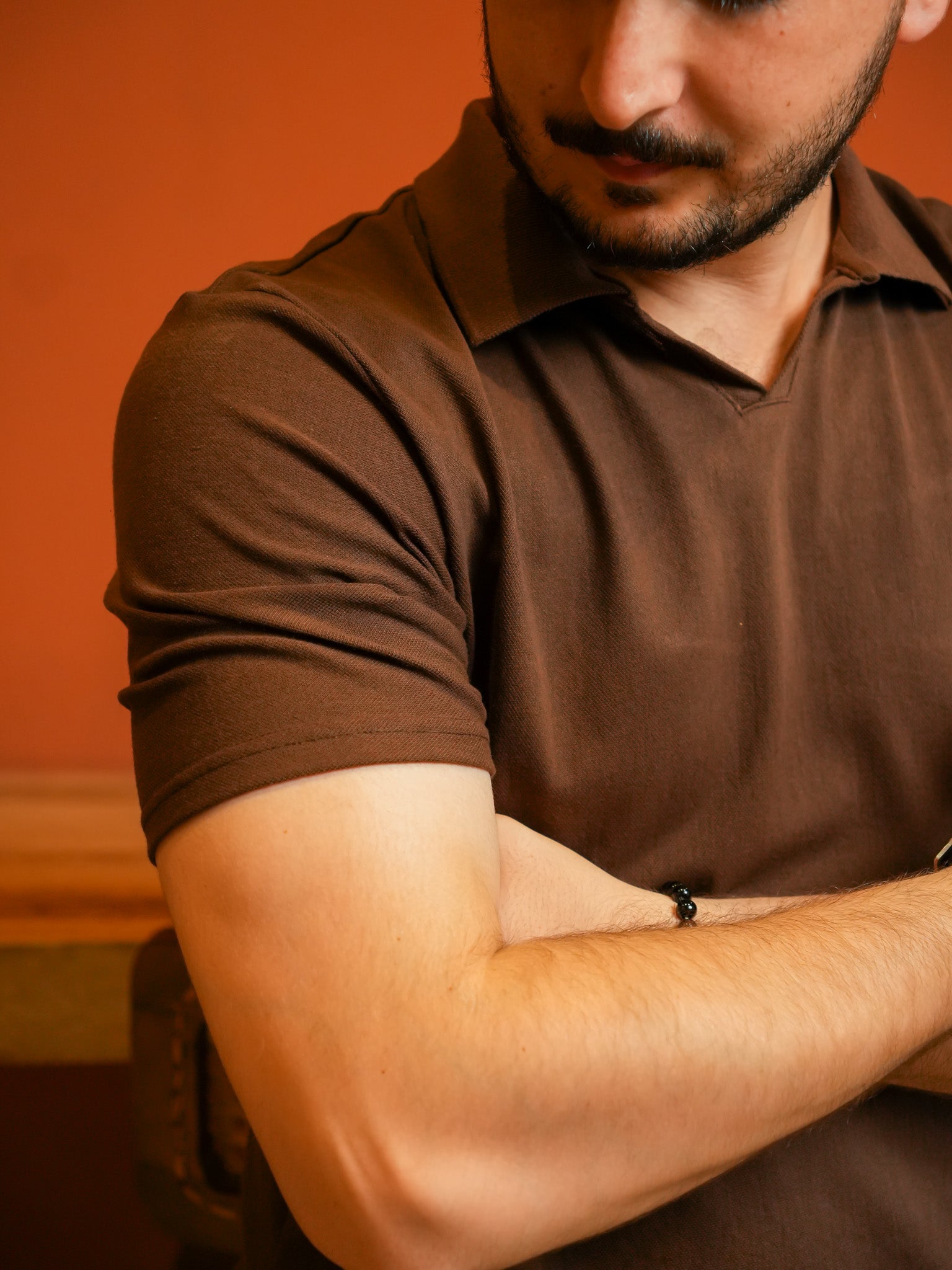 Brown Classic Polo
