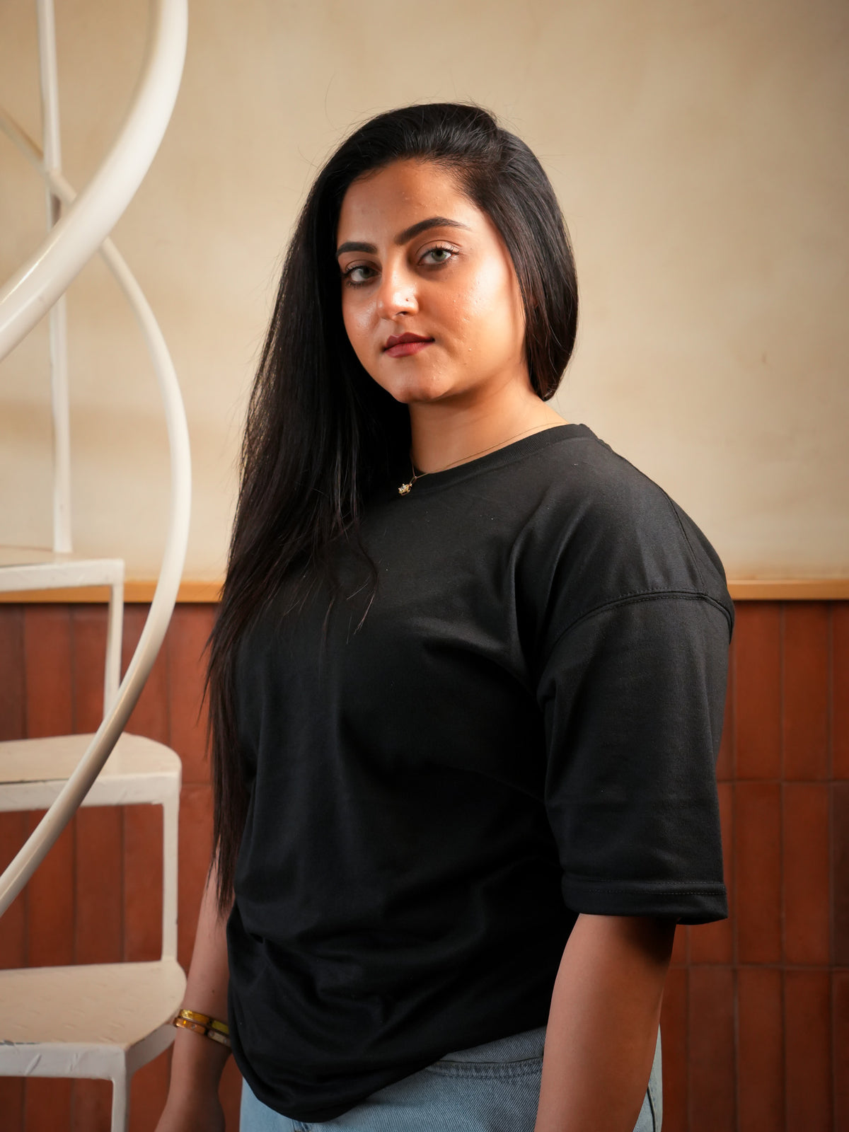 Black unisex graphic Tee